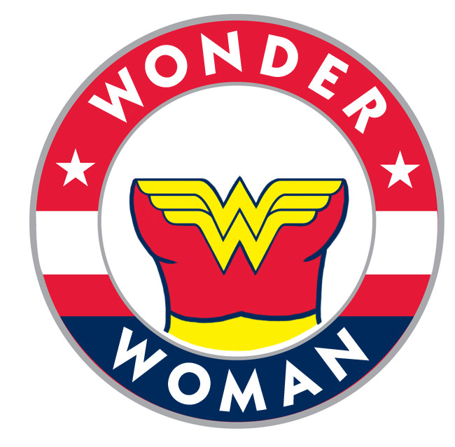 Wizards Wonder Woman logo iron on heat transfer